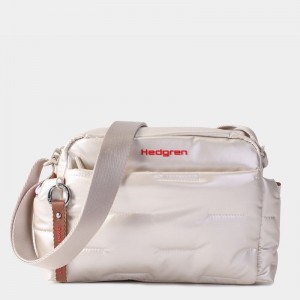 Hedgren Cozy Women's Shoulder Bags Beige | EDS8837LE