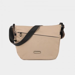 Hedgren Gravity Women's Crossbody Bags Grey Beige | OXW268DF