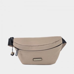 Hedgren Halo Women's Belt Bags Grey Beige | DYV6149ZQ