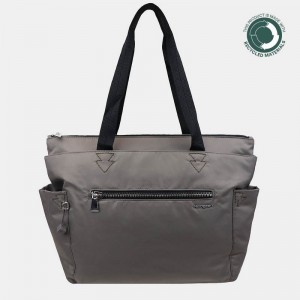 Hedgren Margaret Sustainably Made Women's Tote Bags Grey Brown | ALR3969EM