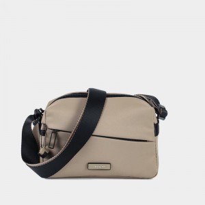 Hedgren Neutron Small Women's Crossbody Bags Grey Beige | JIF595NI