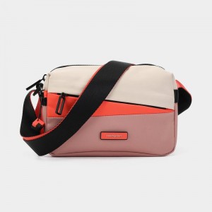 Hedgren Neutron Small Women's Crossbody Bags Pink Orange | UFV1730RV