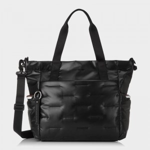 Hedgren Puffer Women's Tote Bags Black | ESL987KR