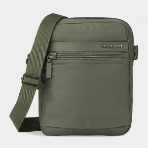 Hedgren Rush Women's Crossbody Bags Dark Green | NQM4279EN