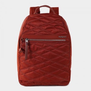 Hedgren Vogue Large Rfid Women's Backpacks Red Brown | WKH3266HJ