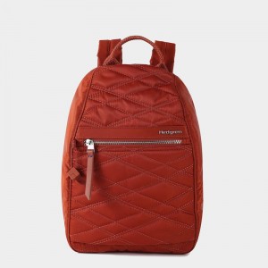 Hedgren Vogue Rfid Women's Backpacks Red Brown | IJW1226PC