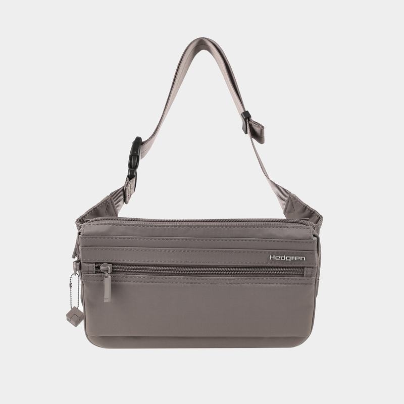 Hedgren Asarum Women's Belt Bags Grey Brown | YUV9261MP