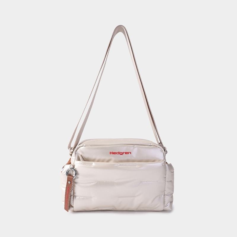 Hedgren Cozy Women's Shoulder Bags Beige | EDS8837LE