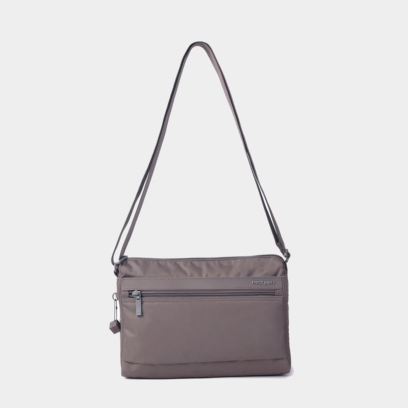 Hedgren Eye Medium Women's Shoulder Bags Grey Brown | TYN1001SA