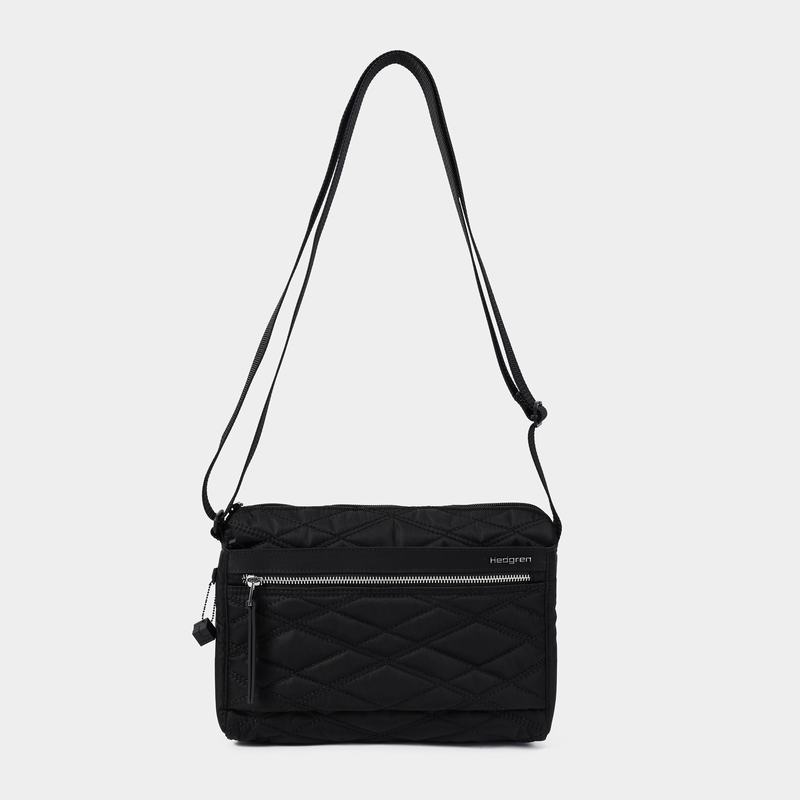 Hedgren Eye Medium Women's Shoulder Bags Black | KKG9958EN