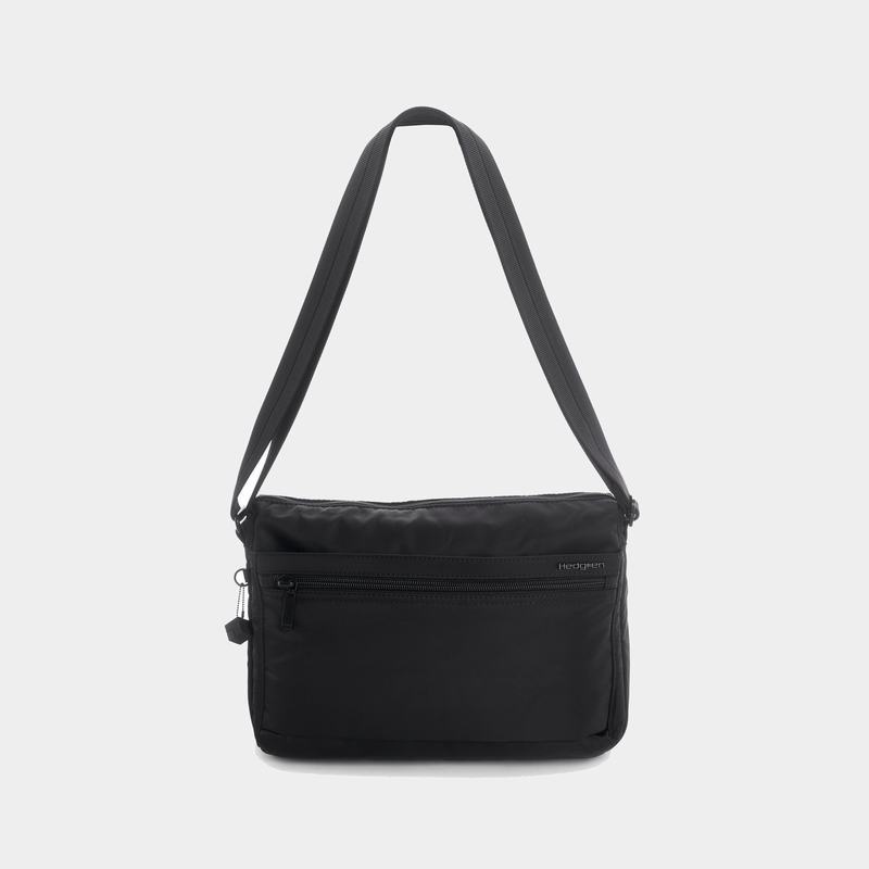 Hedgren Eye Medium Women's Shoulder Bags Black | PSC9767IO