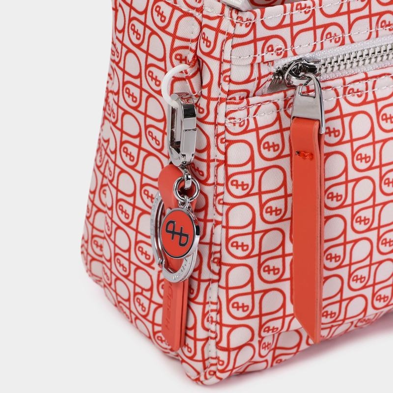 Hedgren Eye Women's Shoulder Bags Orange Coral Grey | HAJ7271MJ