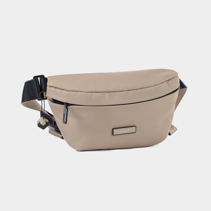 Hedgren Halo Women's Belt Bags Grey Beige | DYV6149ZQ