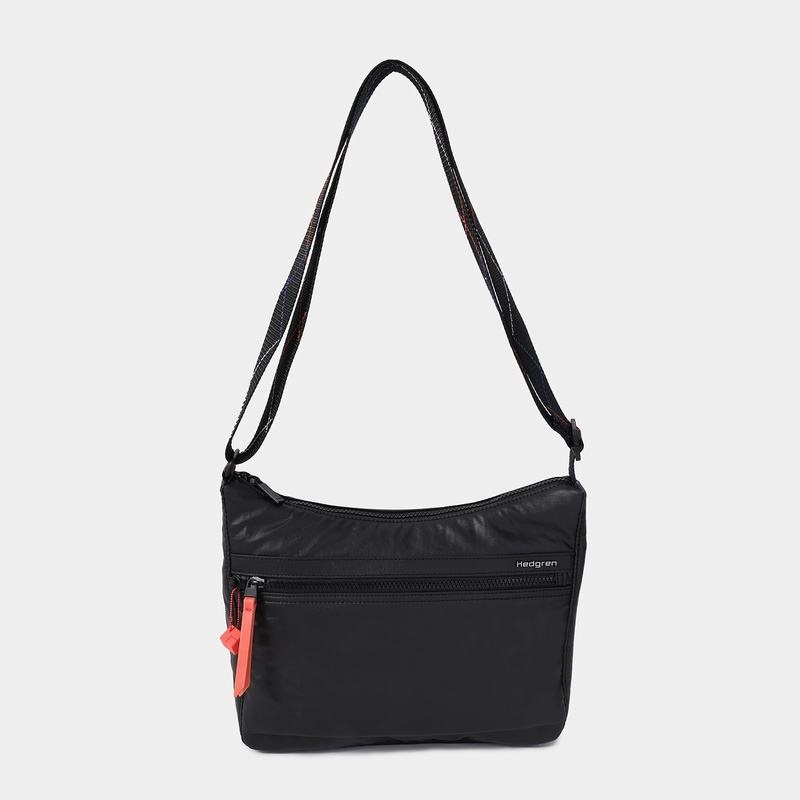 Hedgren Harpers Women's Crossbody Bags Black Coral | HTJ4799UI