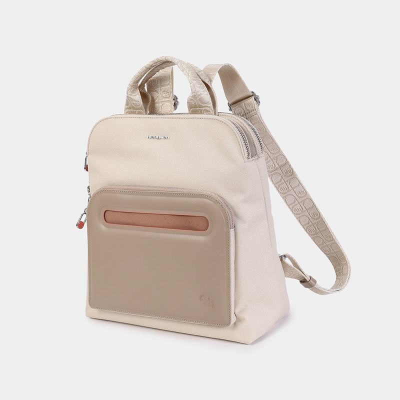 Hedgren Latte Women's Backpacks Beige | AGF10045KD