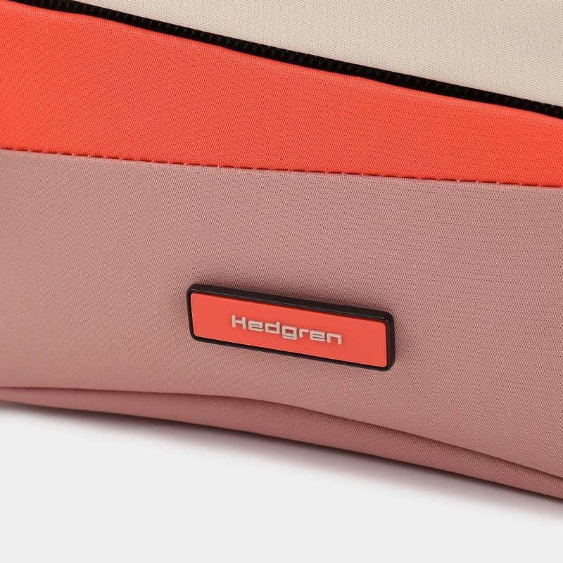 Hedgren Neutron Small Women's Crossbody Bags Pink Orange | UFV1730RV