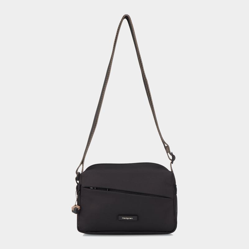 Hedgren Neutron Small Women's Crossbody Bags Black | YOV3966EZ