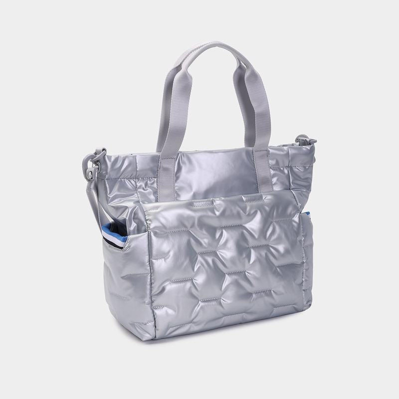 Hedgren Puffer Women's Tote Bags Silver Blue | ADR5890RO