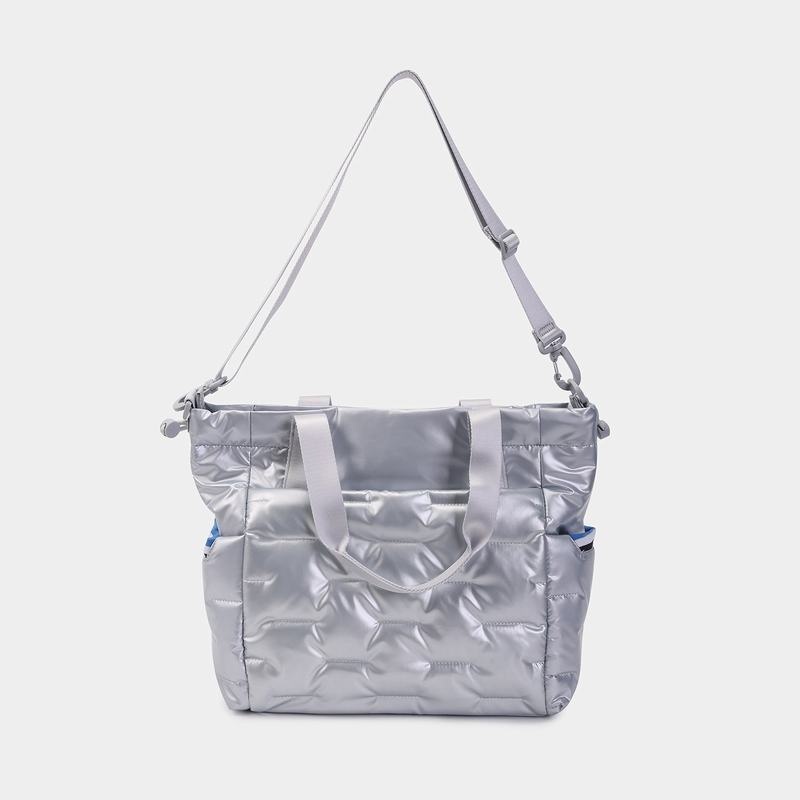 Hedgren Puffer Women's Tote Bags Silver Blue | ADR5890RO