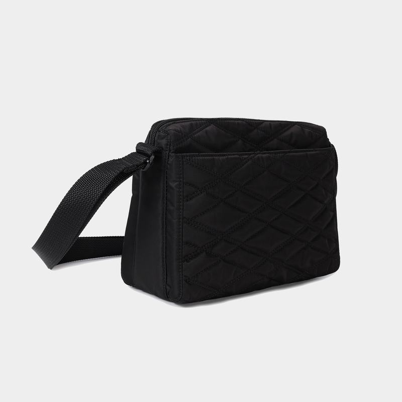 Hedgren Quilted Eye Rfid Medium Women's Shoulder Bags Black | WEX2058CT