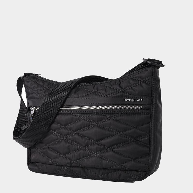 Hedgren Quilted Harper's Rfid Women's Shoulder Bags Black | DLD8713EF