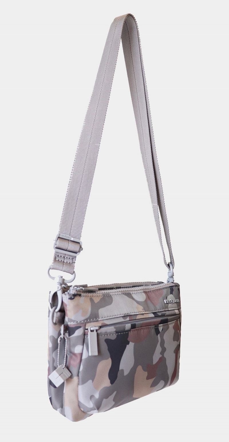 Hedgren Rain Sustainably Made Women's Crossbody Bags Grey Camo | VUJ2768TL