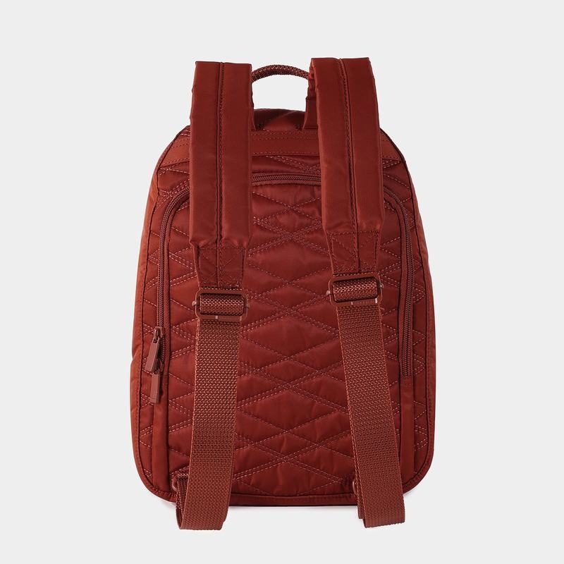 Hedgren Vogue Large Rfid Women's Backpacks Red Brown | WKH3266HJ